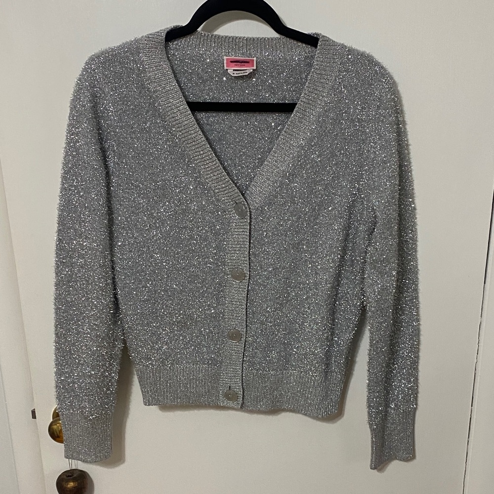 kate spade Silver Button-Up Cardigan
